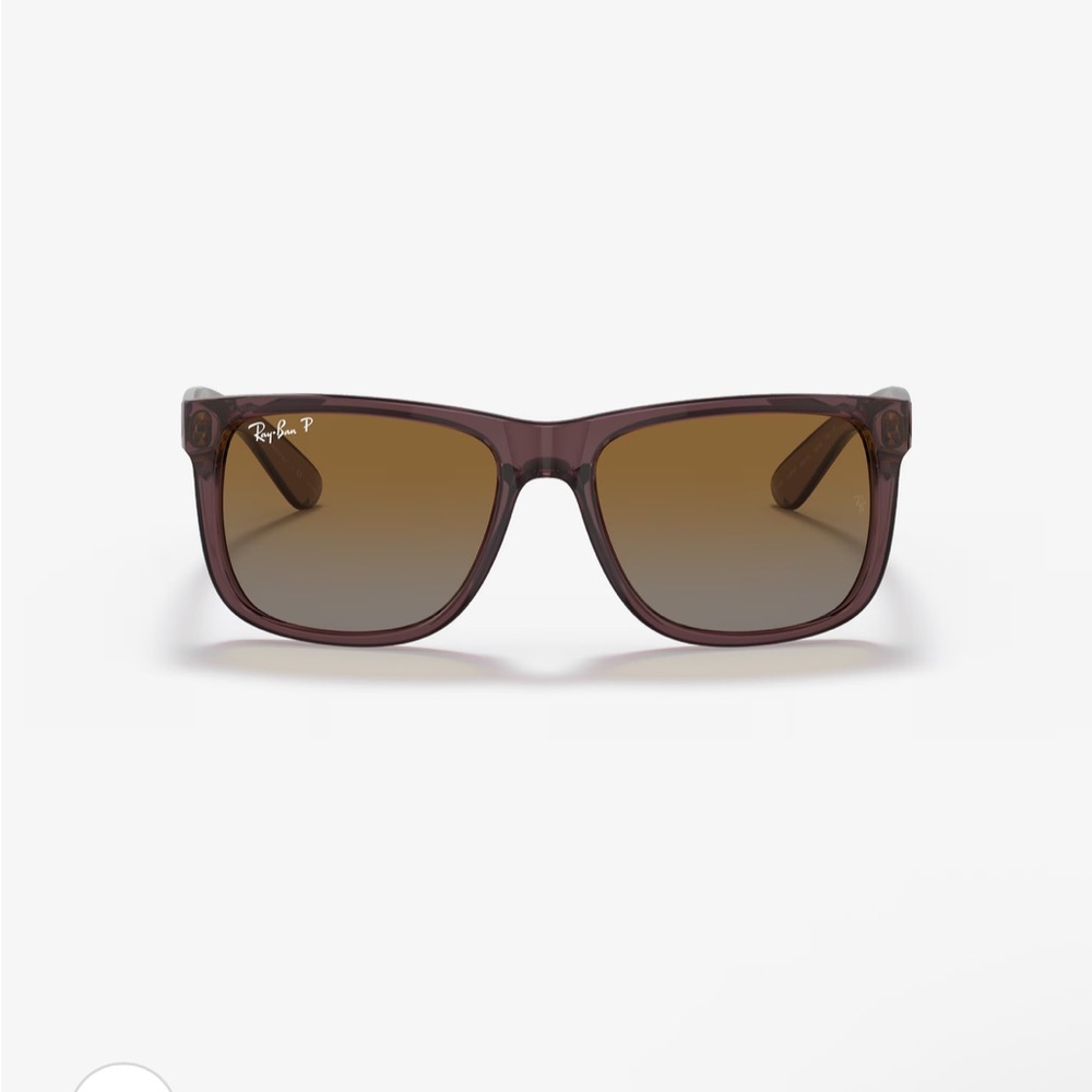 Ray Ban Justin Classic Polarized Sunglasses UNISEX RB4165 Matte Brown NWT - Picture 8 of 9